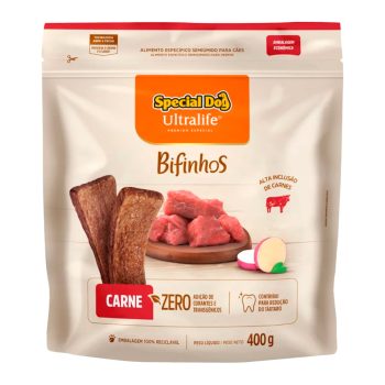 Bifinho Special Dogs Cães Adultos Sabor Carne 400g