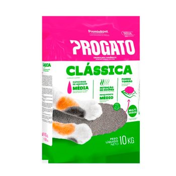 Areia Higiênica Progato Clássica Multigrãos 10kg