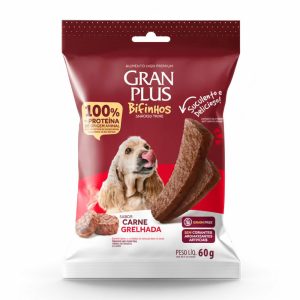 Bifinho GranPlus Para Cães Sabor Carne Grelhada 60g