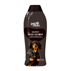 Shampoo e Condicionador Para Cães e Gatos Pelos Escuros Pet Clean 700mL