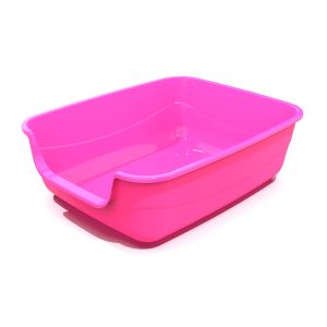 Bandeja Higiênica Para Gatos Jumbox Rosa Pet Injet