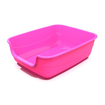 Bandeja Higiênica Para Gatos Jumbox Rosa Pet Injet