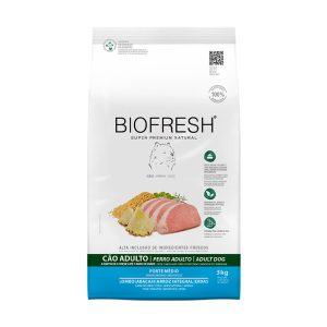 Ração Biofresh Para Cães Adultos Porte Médio Sabor Lombo e Abacaxi 3kg