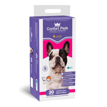 Tapete Higiênico Para Cães Confort Pads 80x60cm 30 Unidades