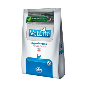 Ração Farmina Vet Life Natural Hypoallergenic Gatos Adultos Pork e Potato 2kg