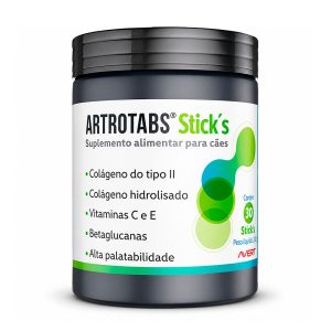 Suplemento Artrotabs Vet Sticks Para Cães Avert 30 Comprimidos