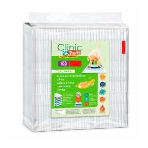 Tapete Higiênico Para Cães Clinic Pads 80x60cm 100 Unidades