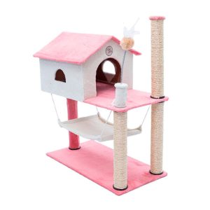 Arranhador Para Gatos House Baby Rosa São Pet