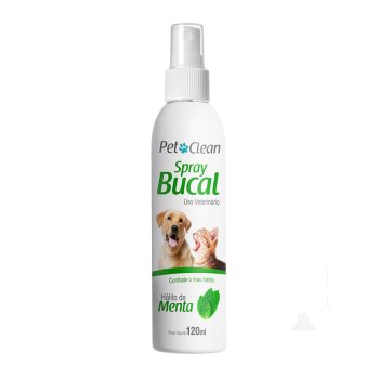 Spray Bucal Para Cães e Gatos Menta Pet Clean 120ml