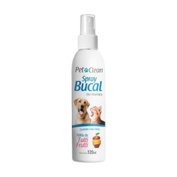 Spray Bucal Para Cães e Gatos Tutti Frutti Pet Clean 120ml