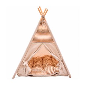 Tenda Para Cães e Gatos Paraty Bege São Pet Tamanho P