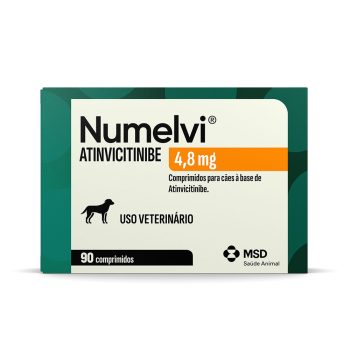 Numelvi 4,8mg Tratamento de Coceira Para Cães MSD 90 Comprimidos