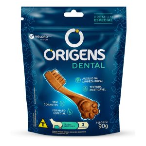 Petisco Origens Dental Para Cães Adultos Porte Médio 90g