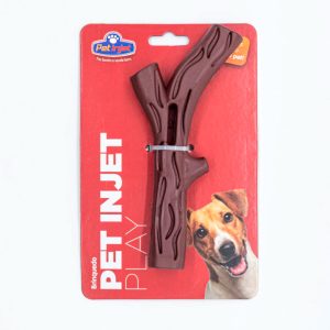 Brinquedo Mordedor Para Cães Pet Play Graveto Marrom Pet Injet