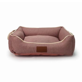 Cama Para Cães e Gatos Linho Balbek Rose Fábrica Pet Tamanho M