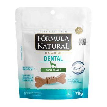 Biscoito Snack Fórmula Natural Dental Cães Adultos Porte Grande 70g