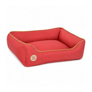 Cama Para Cães e Gatos Rubi Gold Vermelho São Pet Tamanho P