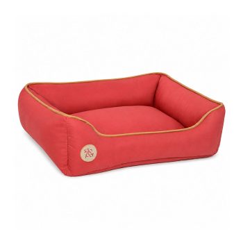 Cama Para Cães e Gatos Rubi Gold Vermelho São Pet Tamanho P