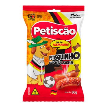 Bifinho Petiscão Petisquinho Alemanha Para Cães Sabor Salsicha 60g