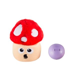 Brinquedo Pelúcia Para Cães Recheável Kong Snack Palz Cogumelo
