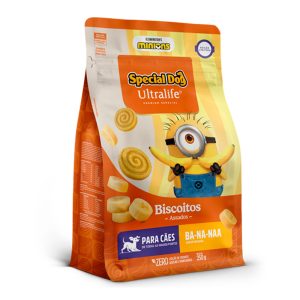 Biscoito Special Dog Ultralife Minions Cães Adultos Sabor Banana 250g