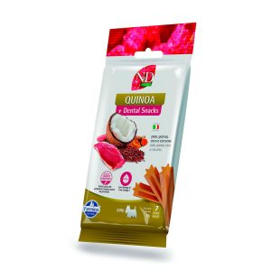 Petisco N&D Quinoa Dental Cães Raças Mini e Pequenas Sabor Pato, Quinoa, Coco e Cúrcuma 60g