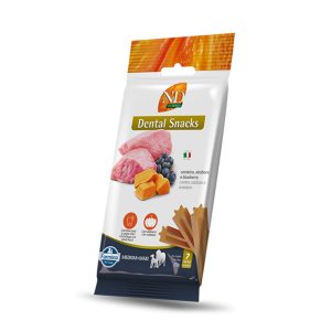 Petisco N&D Pumpkin Dental Cães Raças Médias e Grandes Sabor Cordeiro, Abóbora e Blueberry 100g