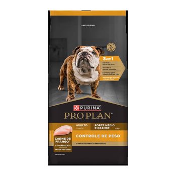 Ração Purina Pro Plan Controle de Peso Cães Adultos Porte Médio e Grande Sabor Frango 2,5kg