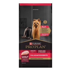 Ração Purina Pro Plan Paladar Exigente Cães Adultos Porte Mini e Pequeno Sabor Frango 1kg
