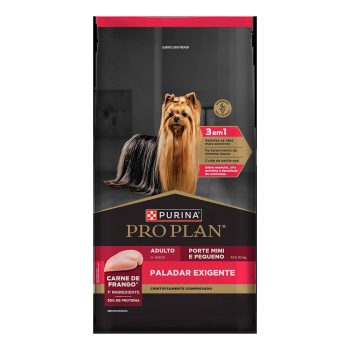 Ração Purina Pro Plan Paladar Exigente Cães Adultos Porte Mini e Pequeno Sabor Frango 1kg
