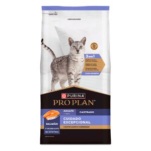 Ração Purina Pro Plan Cuidado Excepcional Gatos Castrados Sabor Salmão 3kg