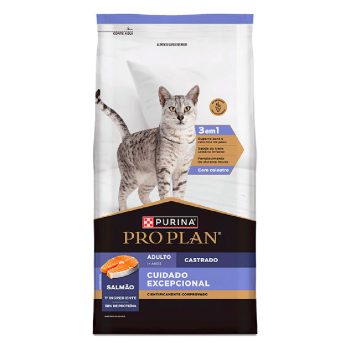 Ração Purina Pro Plan Cuidado Excepcional Gatos Castrados Sabor Salmão 1kg
